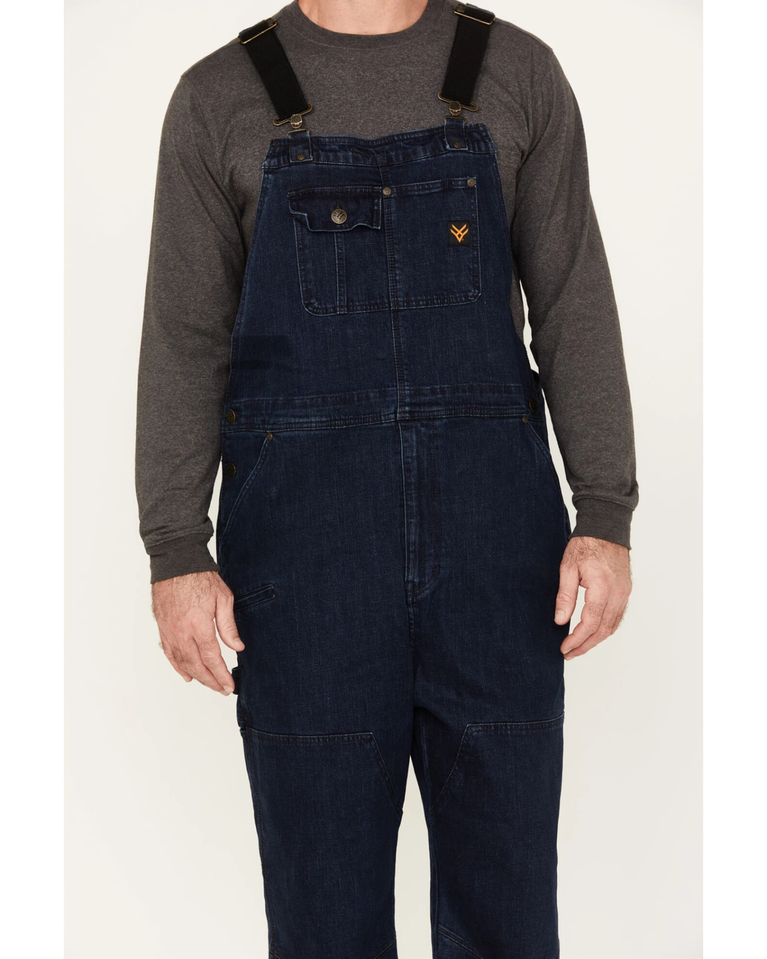 Hawx Men's Stretch Denim Bib Overalls 5 Hawx Men's Stretch Denim Bib Overalls - Image 4