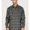 Hawx Men's FR Buffalo Plaid Print Long Sleeve Button-Down Work Shirt 2 Hawx Men's FR Buffalo Plaid Print Long Sleeve Button-Down Work Shirt -StyleHub Shop 2000357970 410 P1
