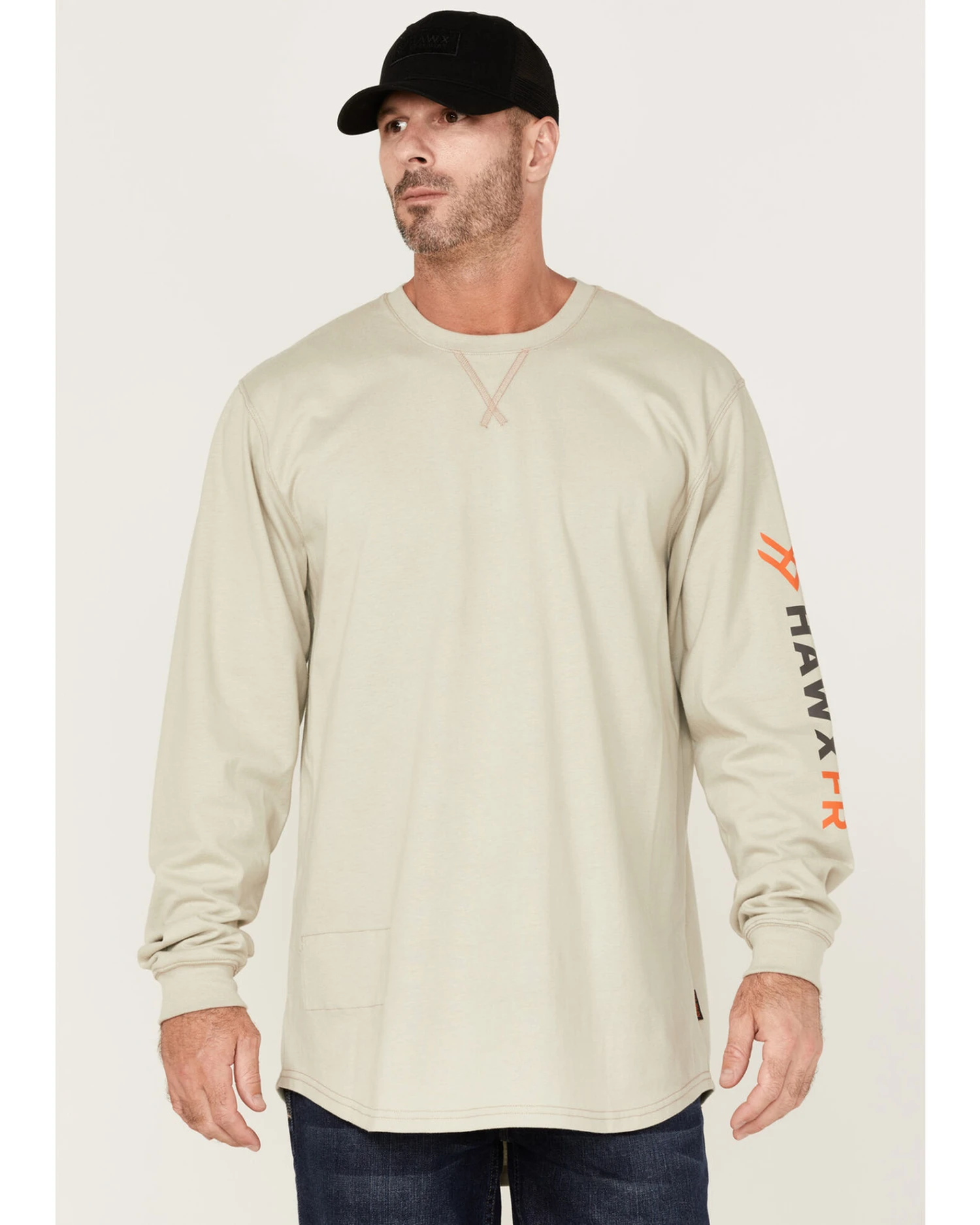 Hawk Men's Big Hawk FR Logo Sleeve Long Sleeve T-Shirt - Big 5 Hawk Men's Big Hawk FR Logo Sleeve Long Sleeve T-Shirt - Big - Image 3
