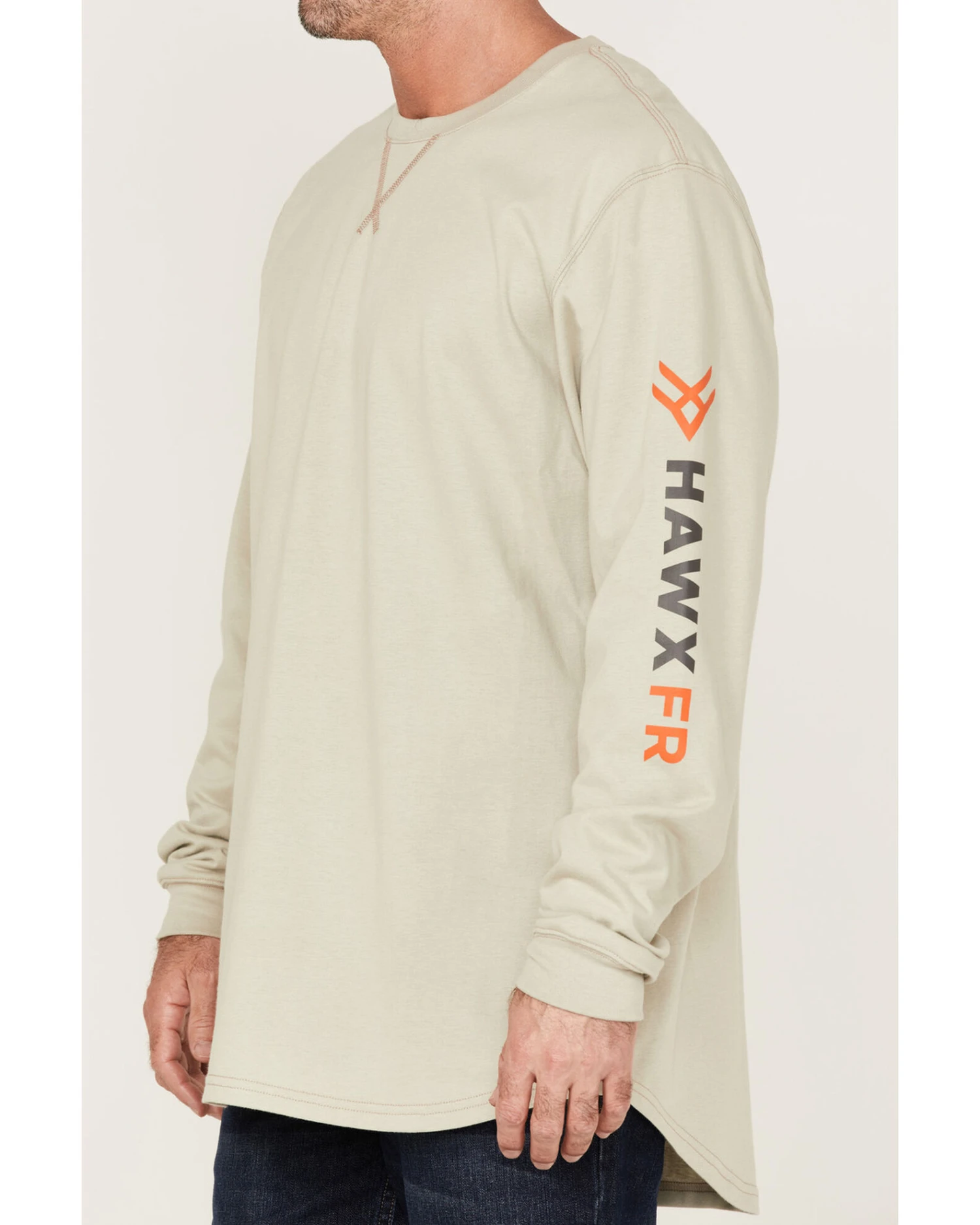 Hawk Men's Big Hawk FR Logo Sleeve Long Sleeve T-Shirt - Big 4 Hawk Men's Big Hawk FR Logo Sleeve Long Sleeve T-Shirt - Big - Image 2