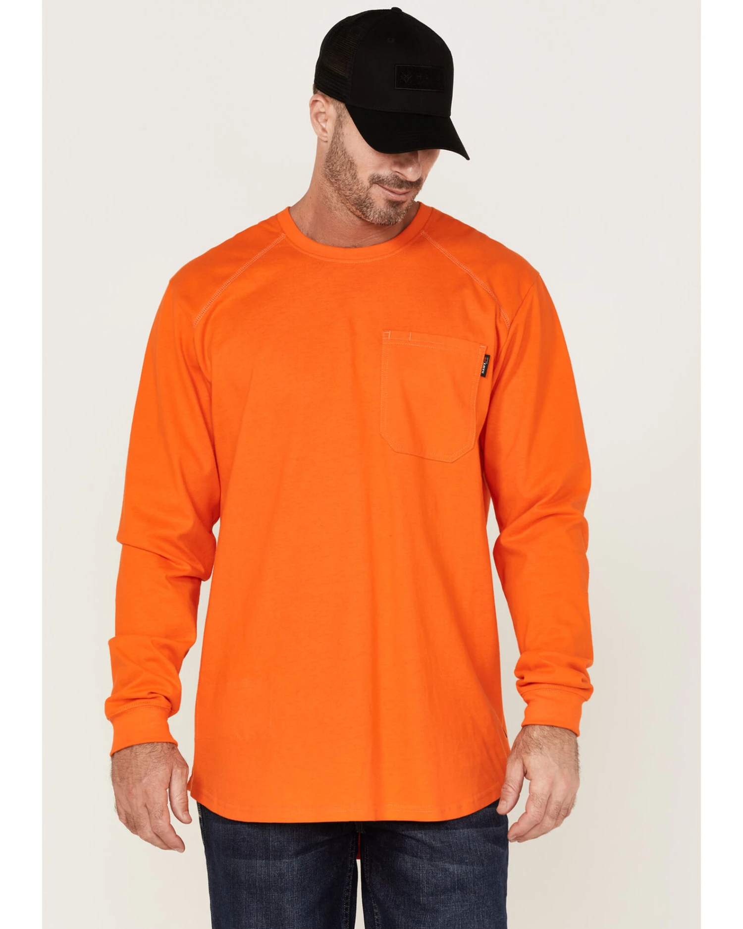 Hawx Men's FR Pocket Long Sleeve Work T-Shirt 3 Hawx Men's FR Pocket Long Sleeve Work T-Shirt