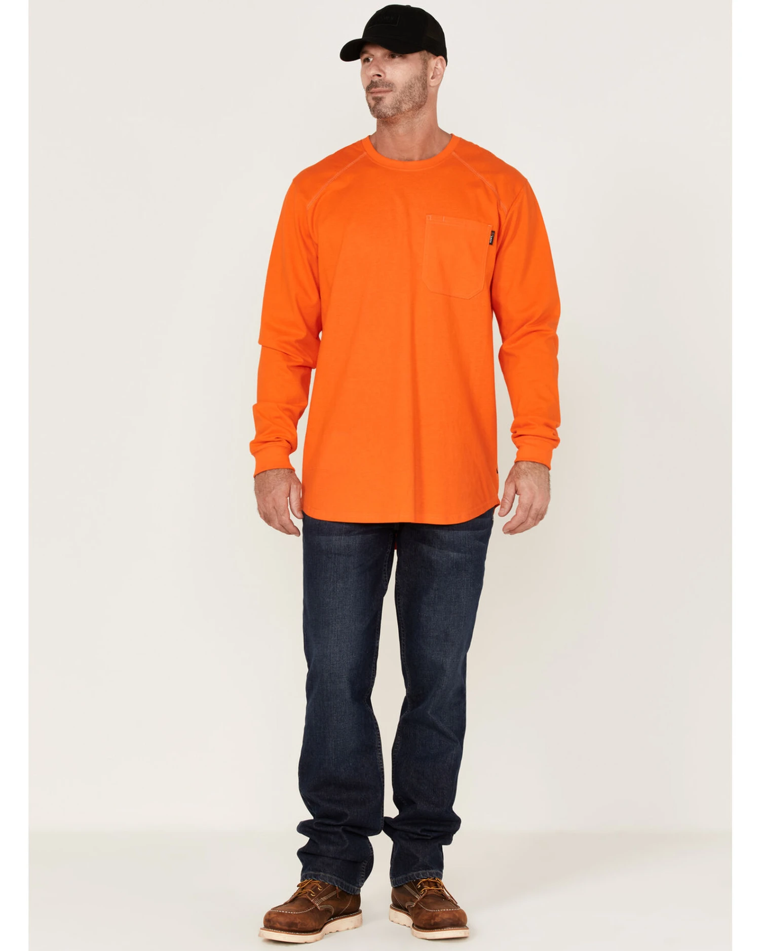Hawx Men's FR Pocket Long Sleeve Work T-Shirt 5 Hawx Men's FR Pocket Long Sleeve Work T-Shirt - Image 3
