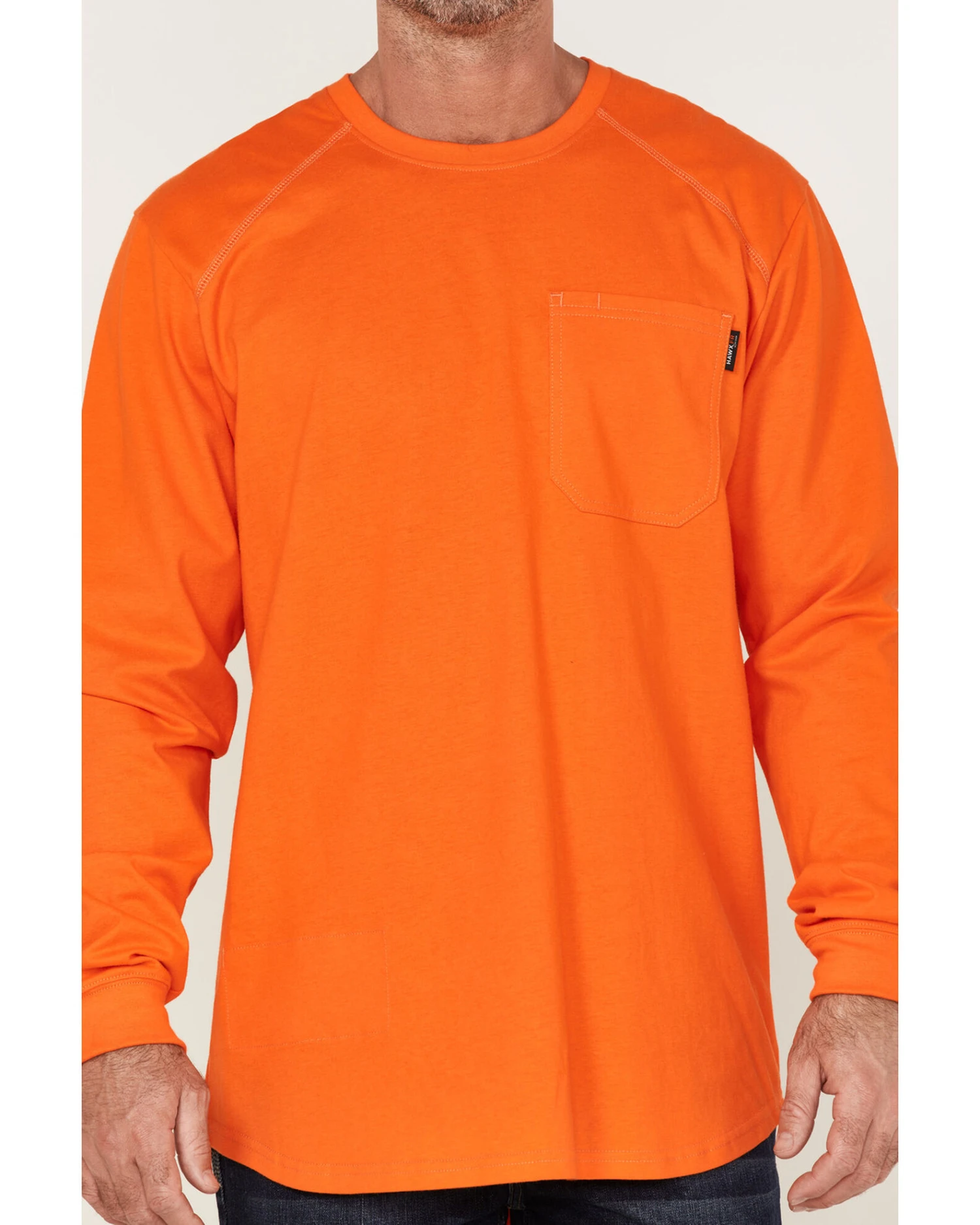 Hawx Men's FR Pocket Long Sleeve Work T-Shirt 4 Hawx Men's FR Pocket Long Sleeve Work T-Shirt - Image 2