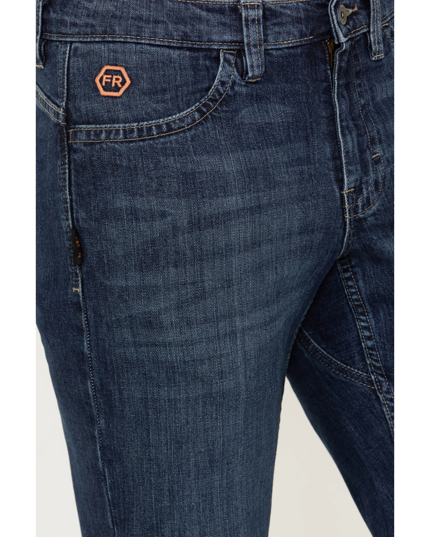 Hawx Men's FR Sheridan Dark Wash 5-Pocket Slim Bootcut Stretch Jeans 5 Hawx Men's FR Sheridan Dark Wash 5-Pocket Slim Bootcut Stretch Jeans - Image 3