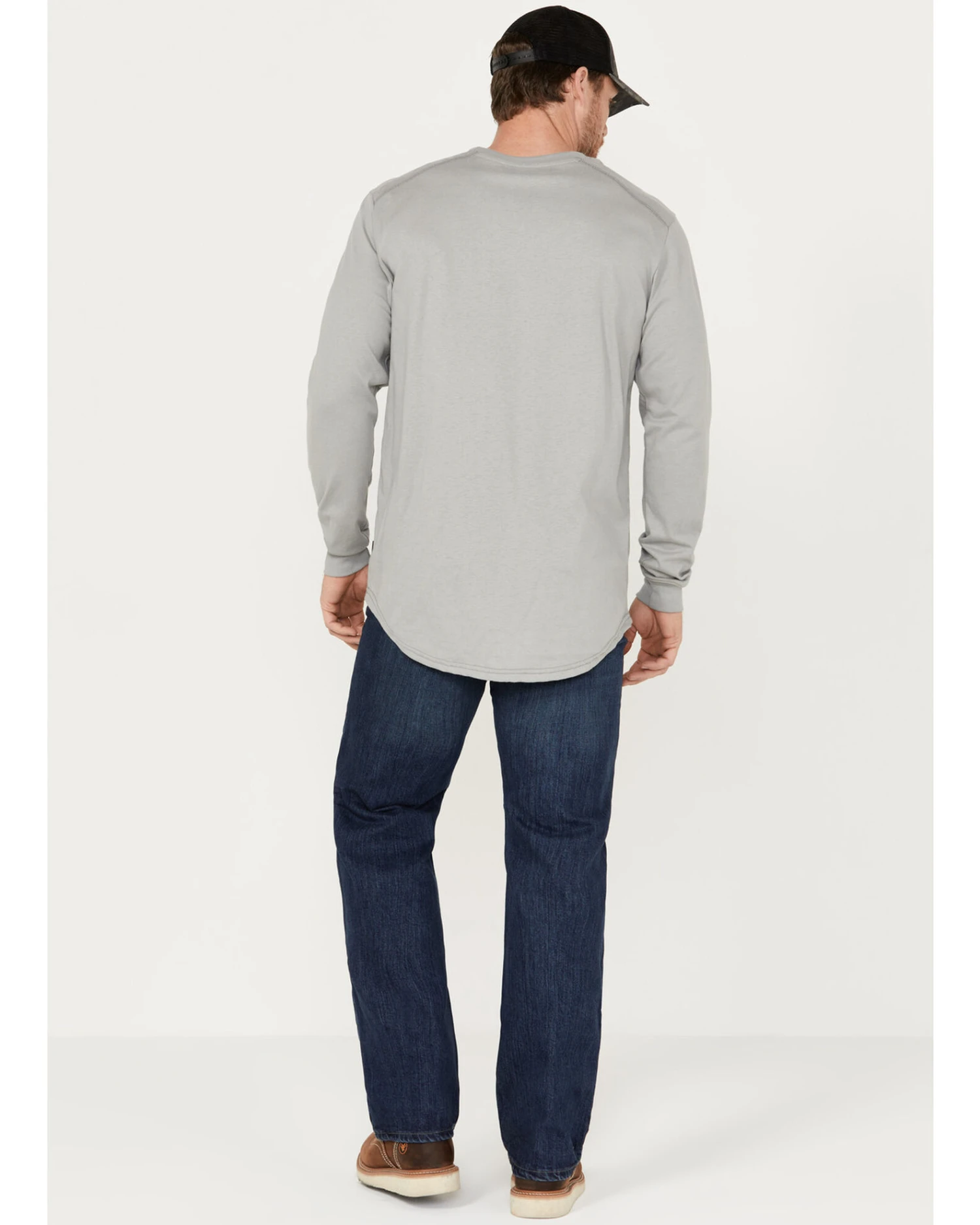 Hawx Men's FR Sheridan Dark Wash 5-Pocket Slim Bootcut Stretch Jeans 6 Hawx Men's FR Sheridan Dark Wash 5-Pocket Slim Bootcut Stretch Jeans - Image 4