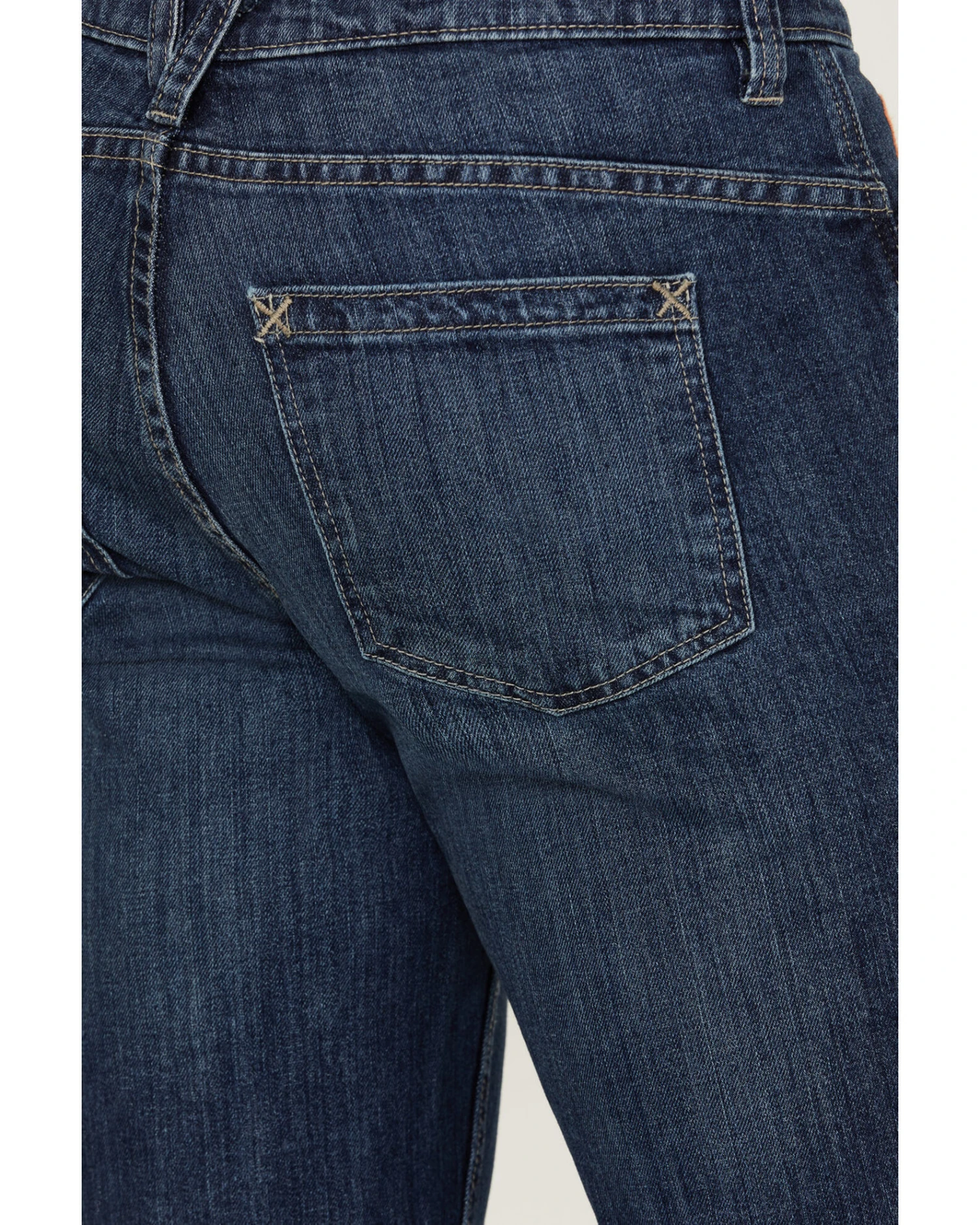 Hawx Men's FR Sheridan Dark Wash 5-Pocket Slim Bootcut Stretch Jeans 4 Hawx Men's FR Sheridan Dark Wash 5-Pocket Slim Bootcut Stretch Jeans - Image 2