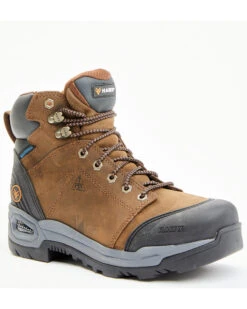 Hawx Men's Lace To Toe Tychee Crazy Horse Waterproof Work Boots - Round Toe