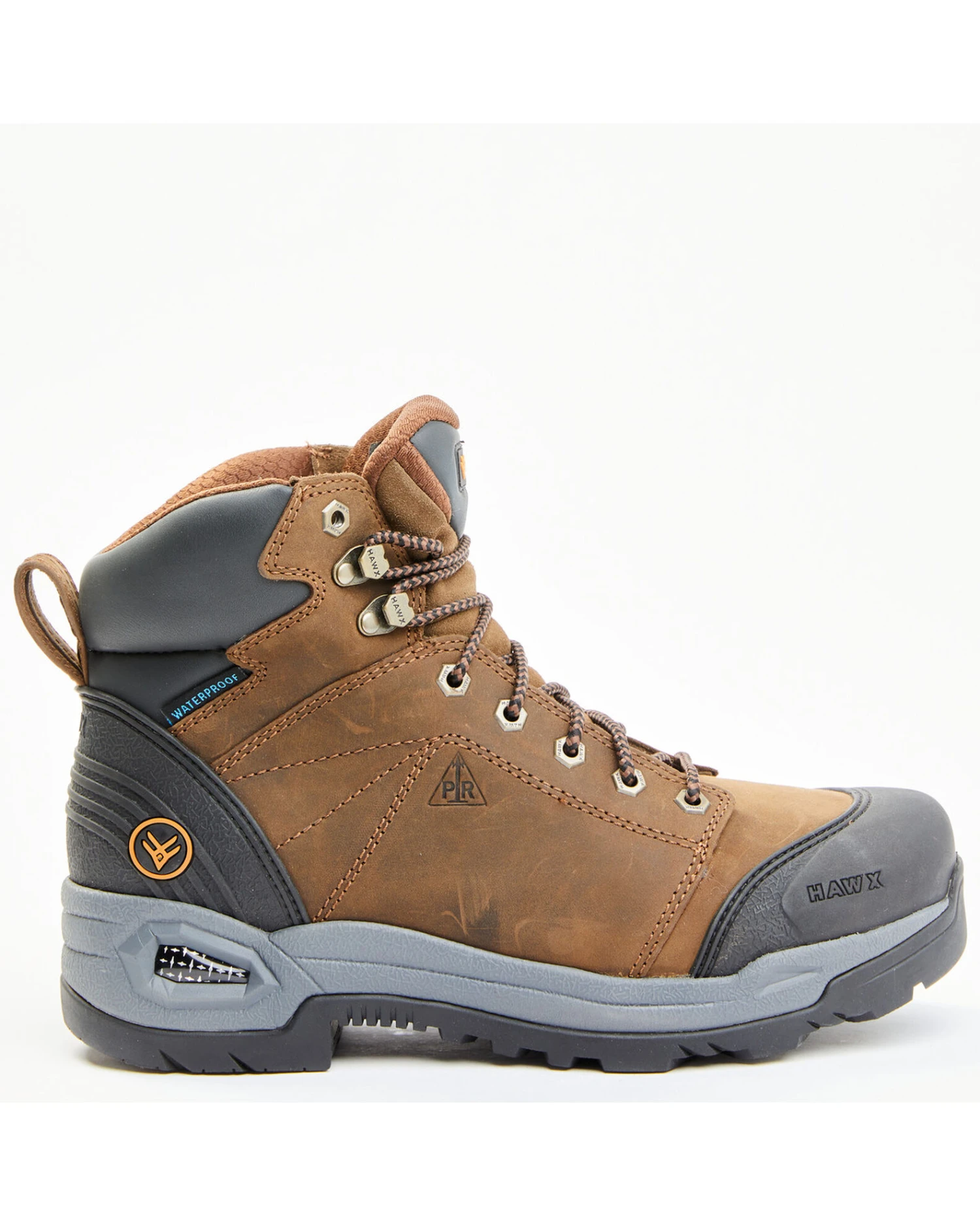 Hawx Men's Lace To Toe Tychee Crazy Horse Waterproof Work Boots - Round Toe 8 Hawx Men's Lace To Toe Tychee Crazy Horse Waterproof Work Boots - Round Toe - Image 6