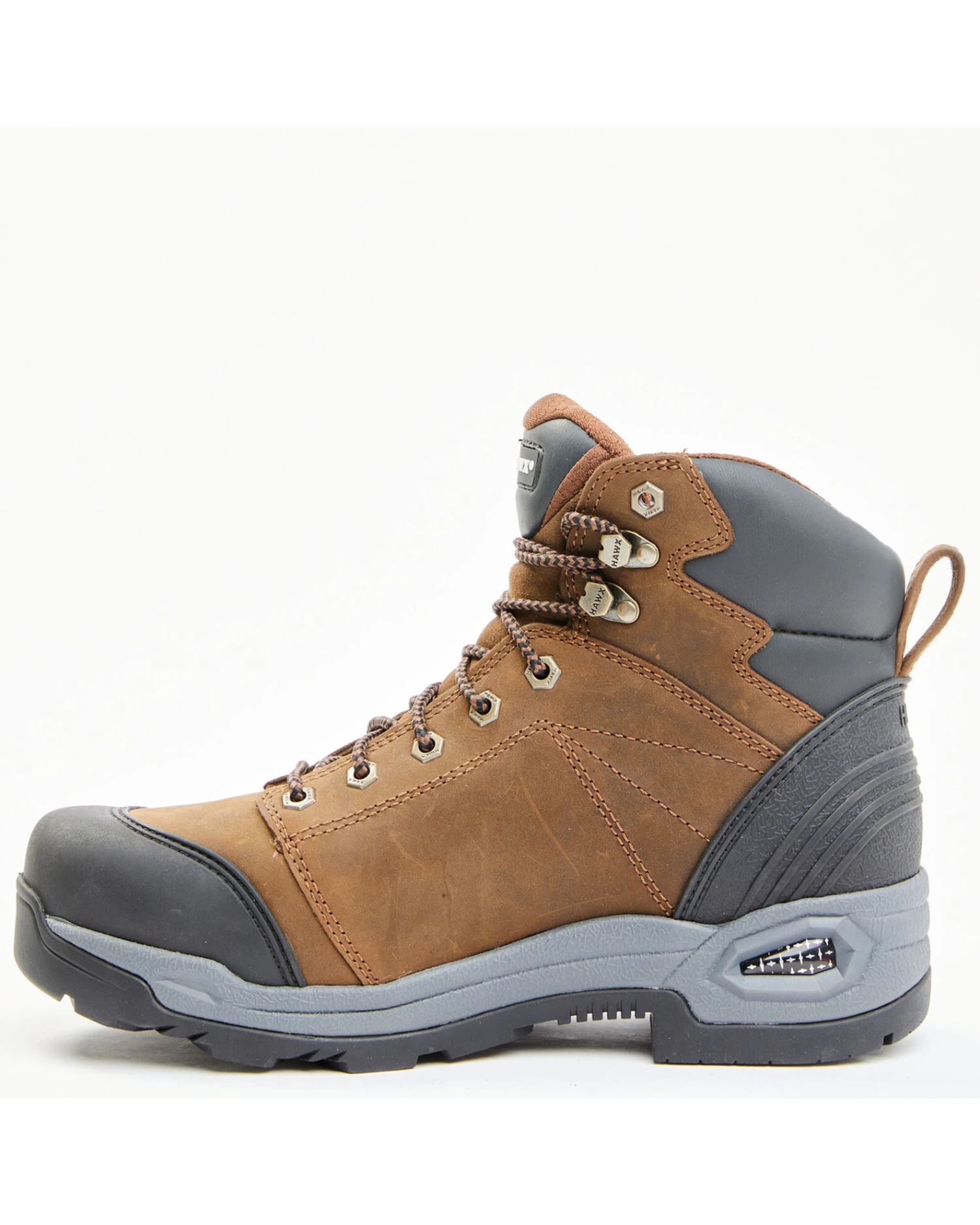 Hawx Men's Lace To Toe Tychee Crazy Horse Waterproof Work Boots - Round Toe 4 Hawx Men's Lace To Toe Tychee Crazy Horse Waterproof Work Boots - Round Toe - Image 2