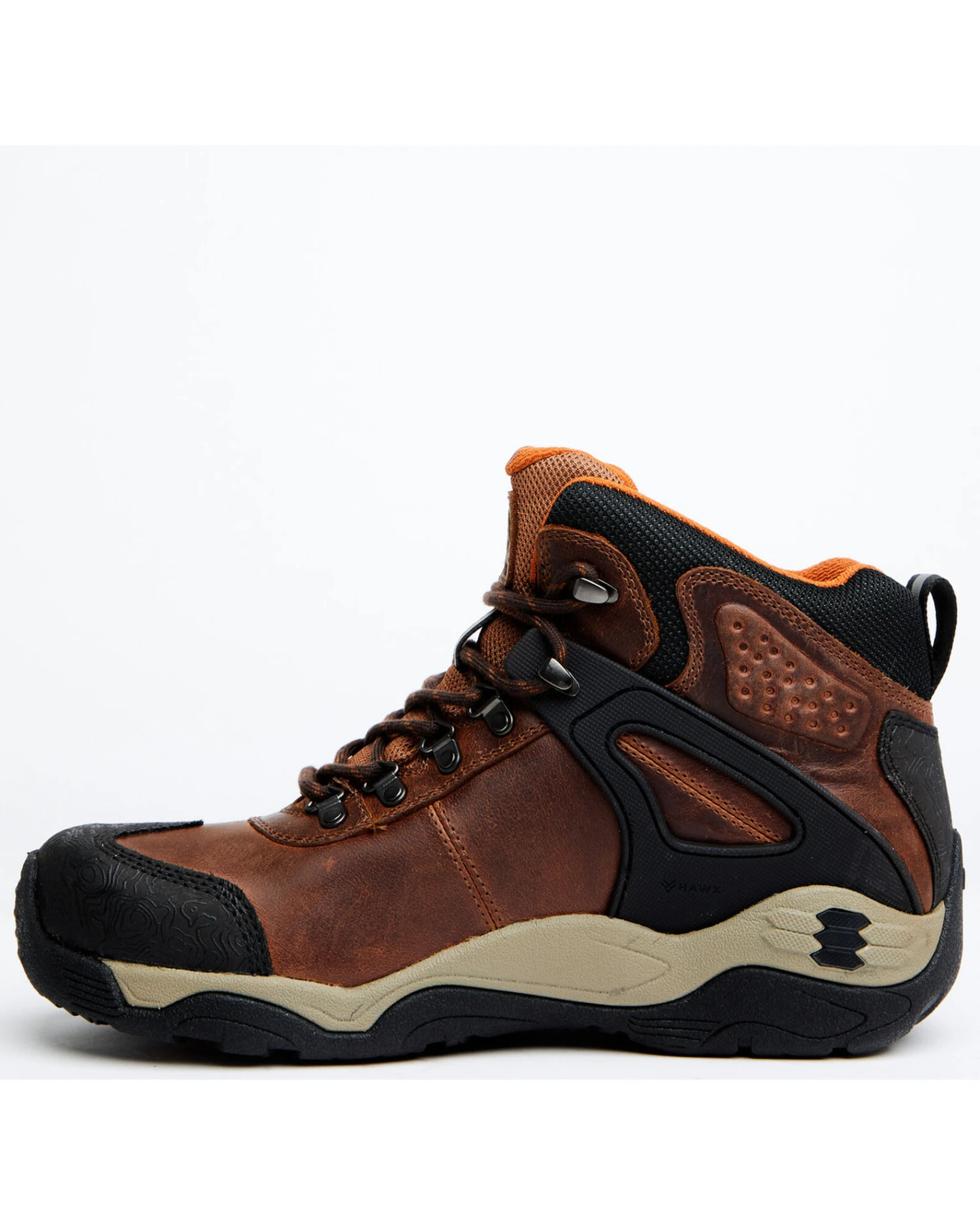 Hawx Men's Talon Dark Brown Umber Waterproof Lace-Up Work Boot - Broad Square Toe 5 Hawx Men's Talon Dark Brown Umber Waterproof Lace-Up Work Boot - Broad Square Toe - Image 3