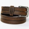 Hawx Men's Medium Brown Textured Leather Belt 2 Hawx Men's Medium Brown Textured Leather Belt -StyleHub Shop 2000366770 210 P1