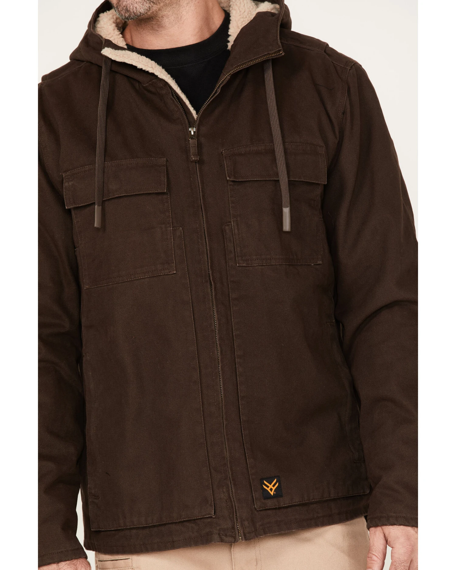Hawx Men's Weathered Sherpa Lined Jacket 5 Hawx Men's Weathered Sherpa Lined Jacket - Image 3