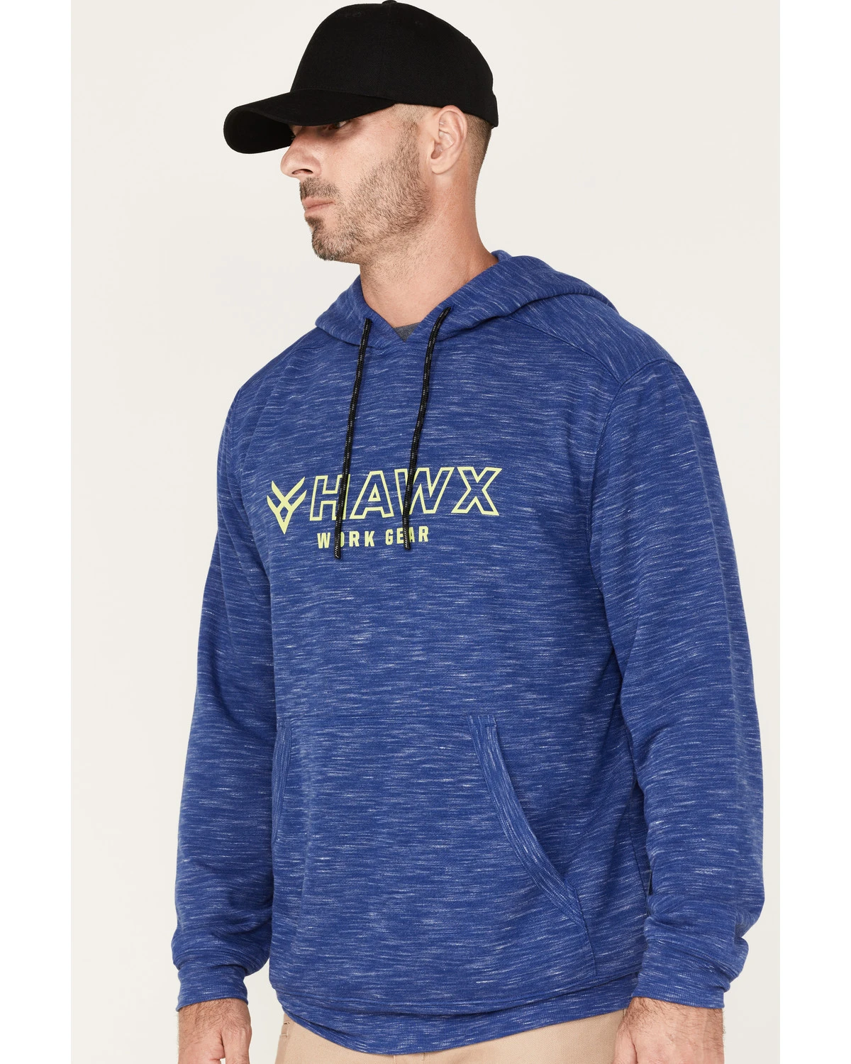 Hawx Men's Graphic Slub Pullover Hooded Work Sweatshirt 4 Hawx Men's Graphic Slub Pullover Hooded Work Sweatshirt - Image 2