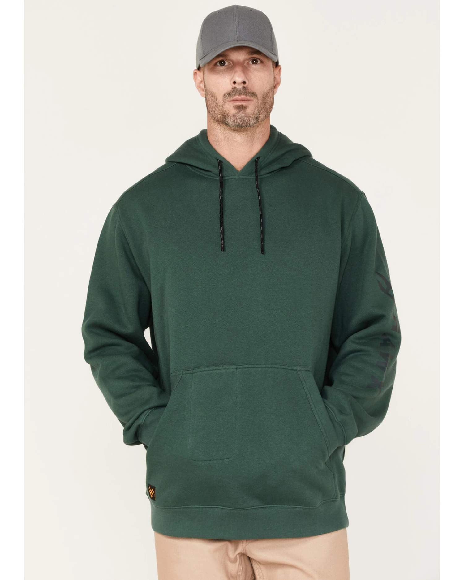 Hawx Men's Primo Logo Graphic Fleece Hooded Work Sweatshirt 5 Hawx Men's Primo Logo Graphic Fleece Hooded Work Sweatshirt - Image 3