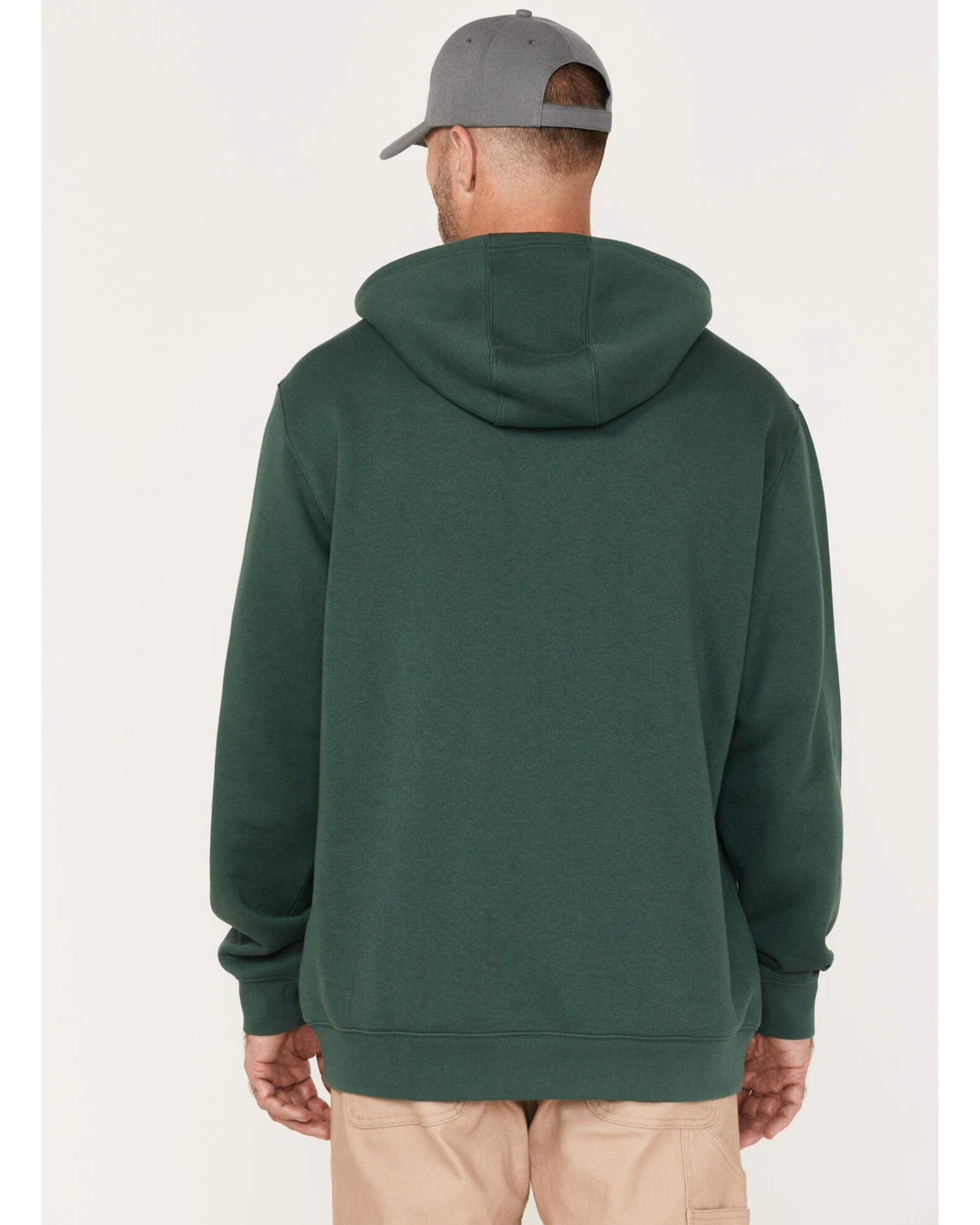 Hawx Men's Primo Logo Graphic Fleece Hooded Work Sweatshirt 4 Hawx Men's Primo Logo Graphic Fleece Hooded Work Sweatshirt - Image 2
