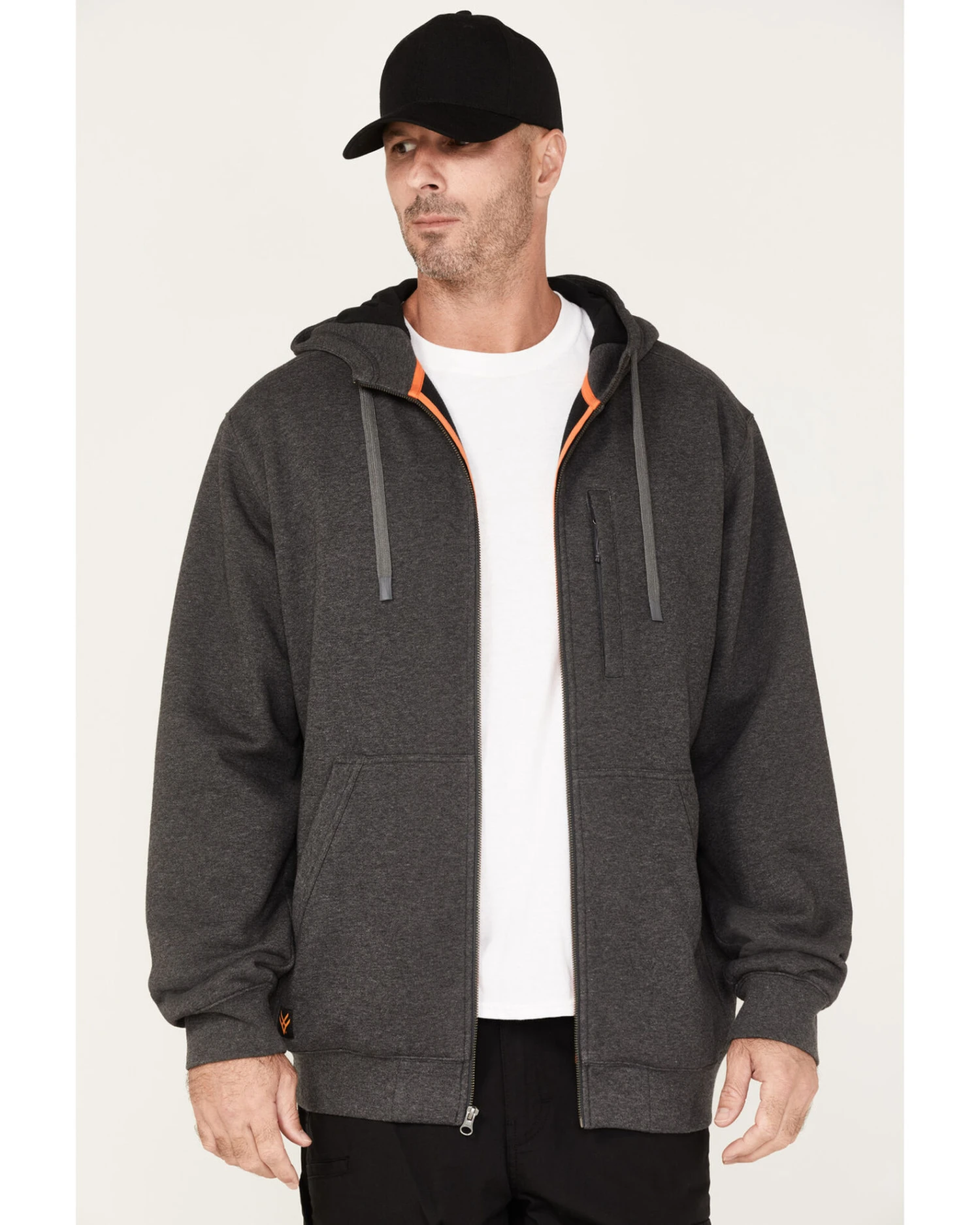 Hawx Men's Logo Thermal Hooded Zip Jacket 6 Hawx Men's Logo Thermal Hooded Zip Jacket - Image 4