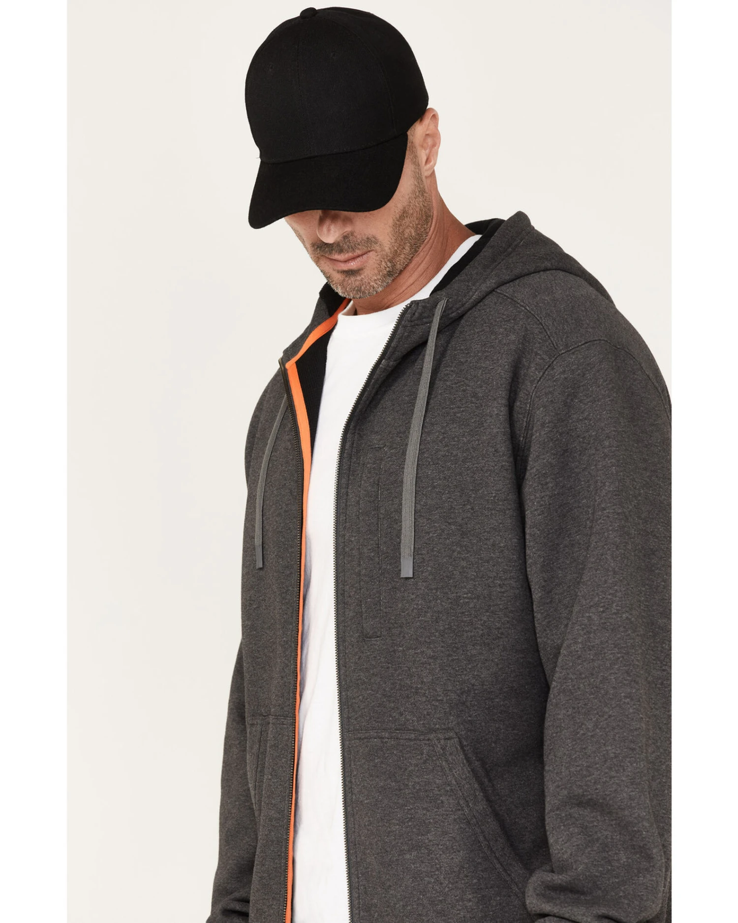 Hawx Men's Logo Thermal Hooded Zip Jacket 3 Hawx Men's Logo Thermal Hooded Zip Jacket