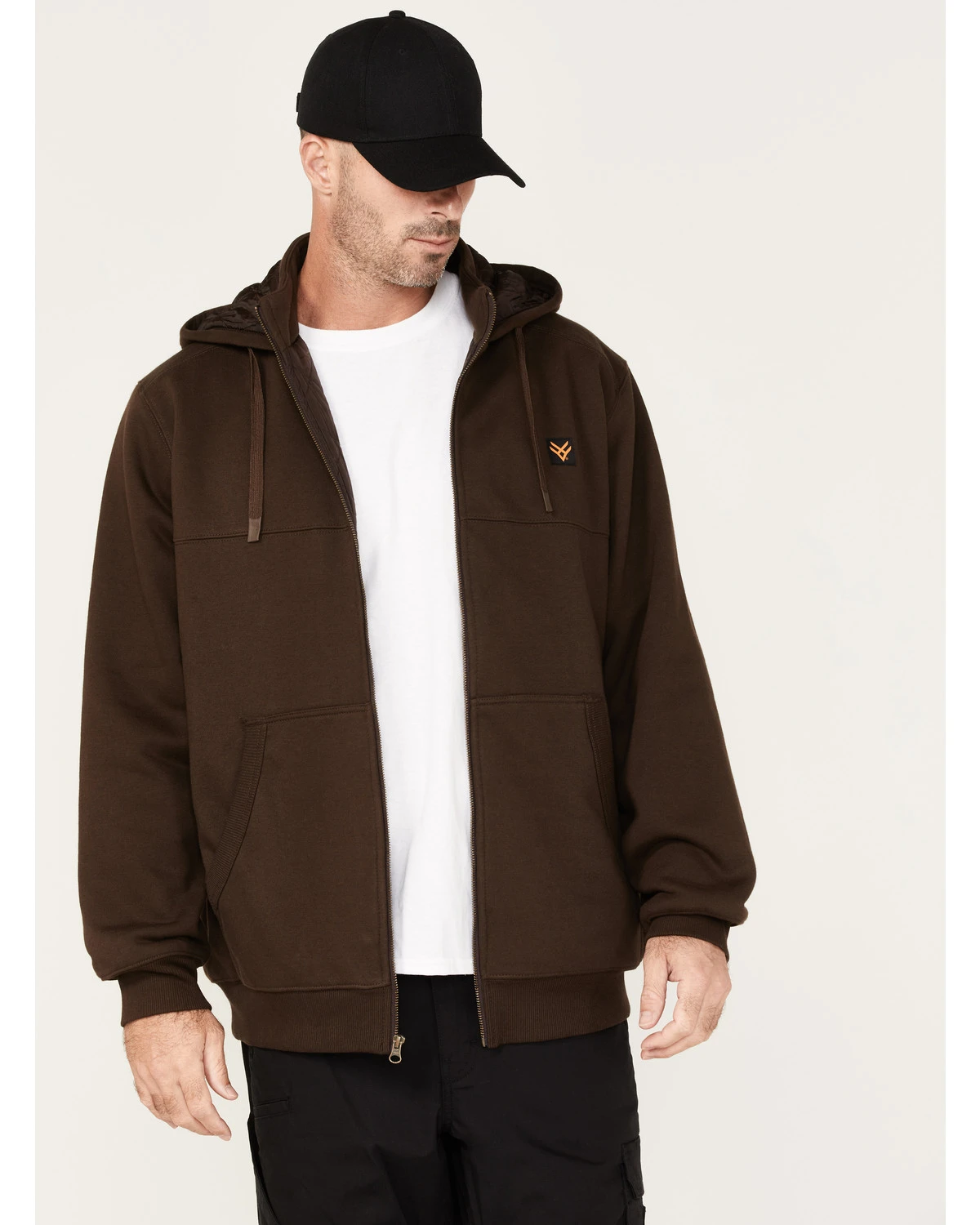 Hawx Men's Logo Quilted Hooded Zip Jacket 3 Hawx Men's Logo Quilted Hooded Zip Jacket