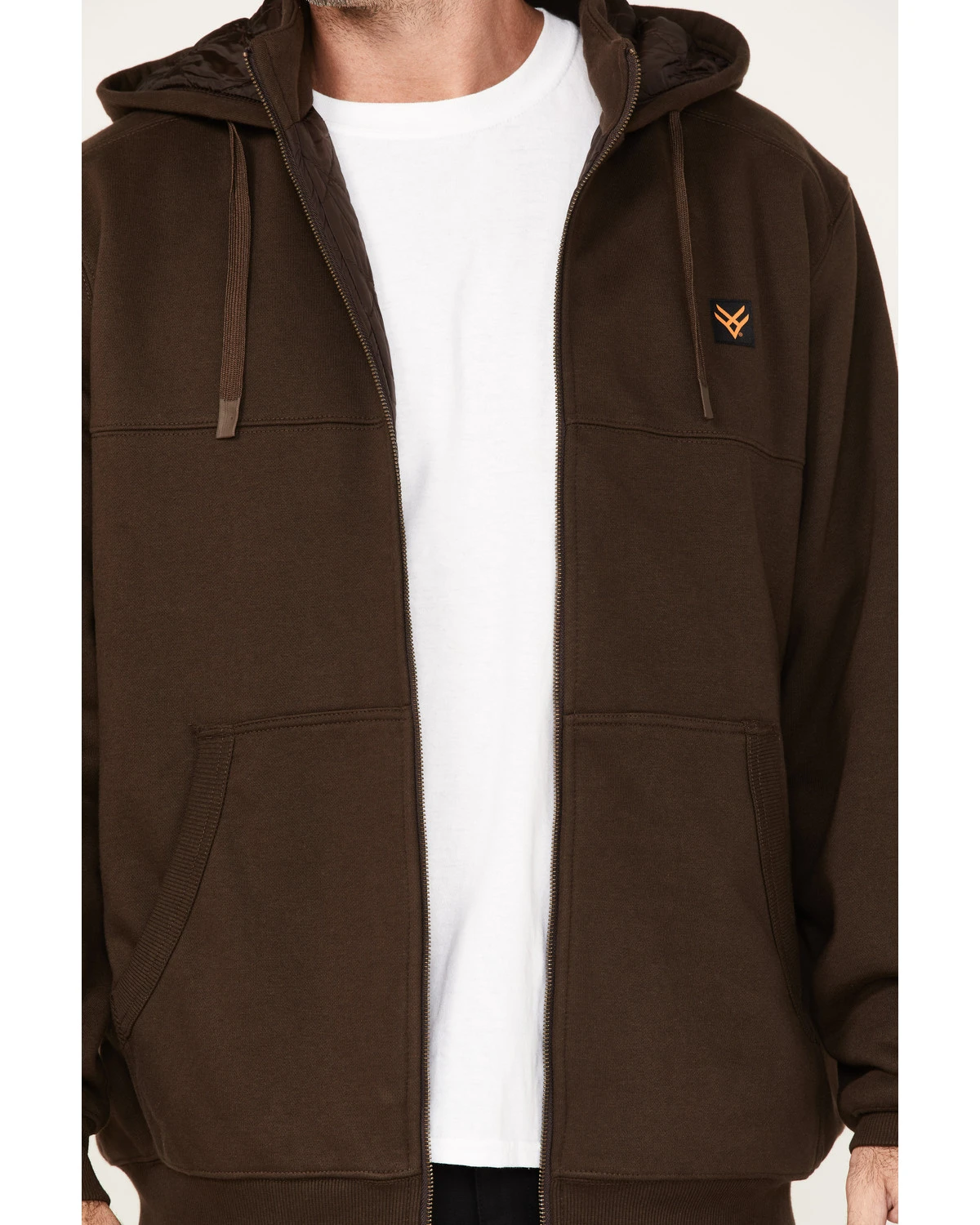 Hawx Men's Logo Quilted Hooded Zip Jacket 5 Hawx Men's Logo Quilted Hooded Zip Jacket - Image 3