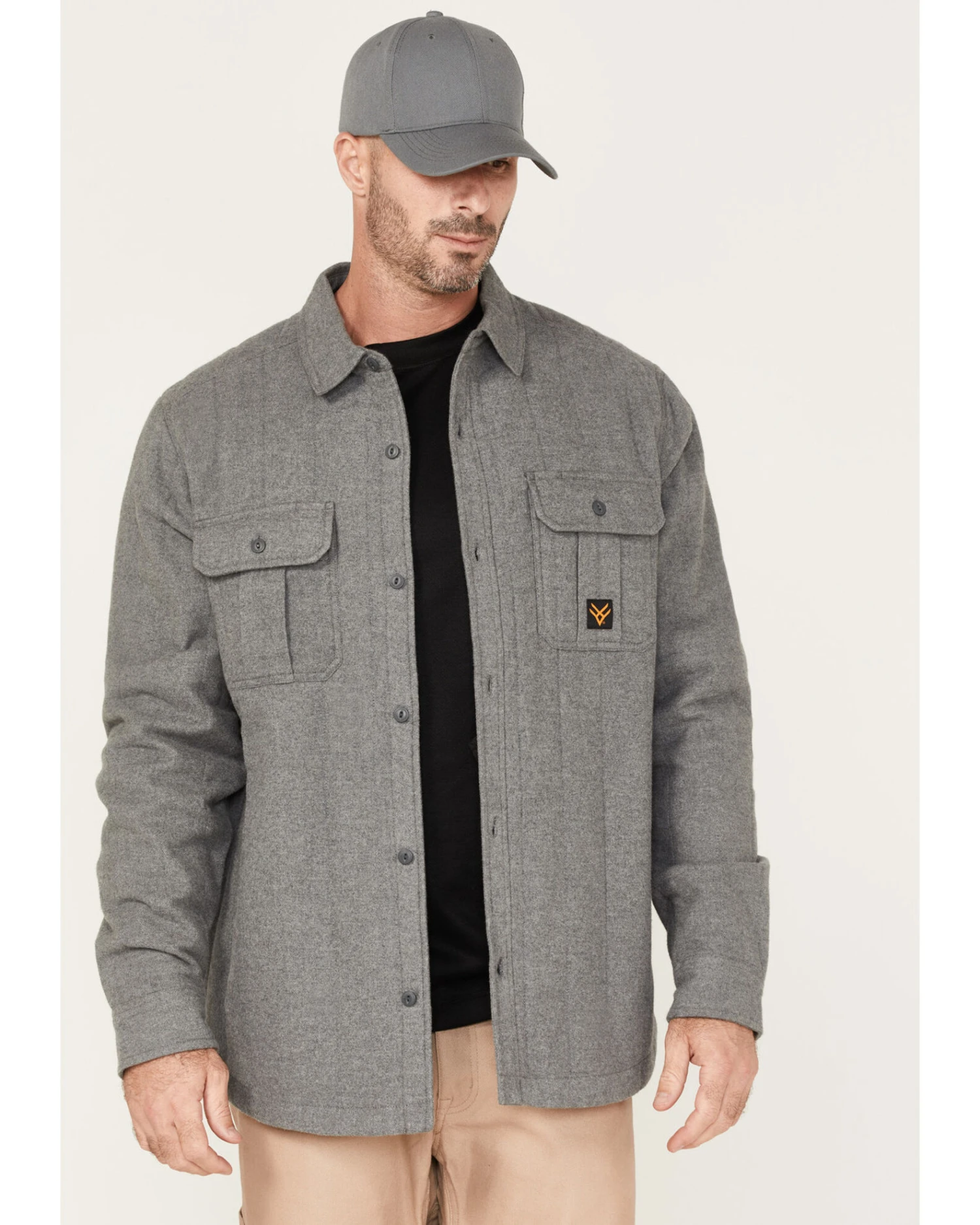 Hawx Men's Channel Quilted Flannel Button-Down Shirt Jacket 6 Hawx Men's Channel Quilted Flannel Button-Down Shirt Jacket - Image 4