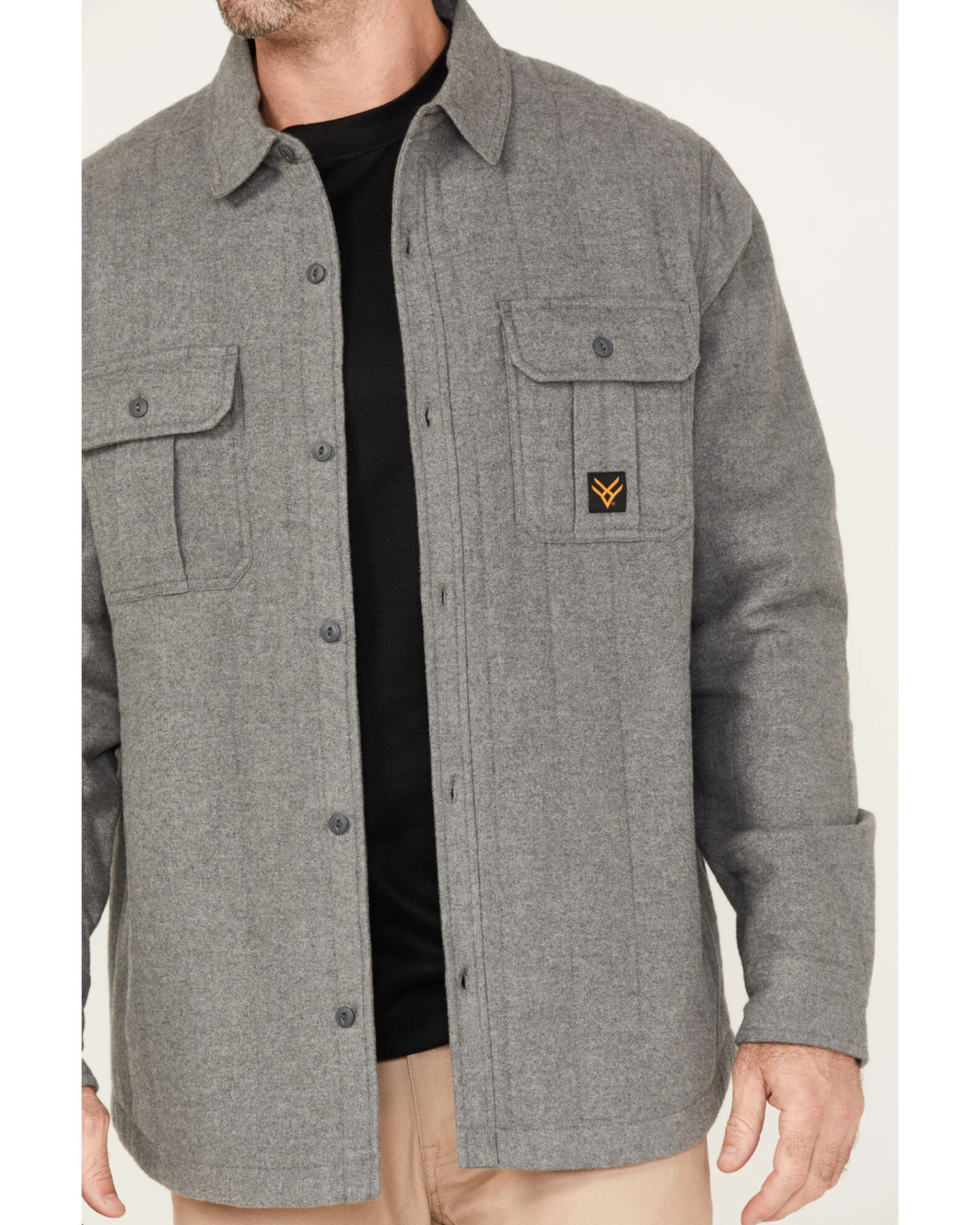 Hawx Men's Channel Quilted Flannel Button-Down Shirt Jacket - Big & Tall 6 Hawx Men's Channel Quilted Flannel Button-Down Shirt Jacket - Big & Tall - Image 4