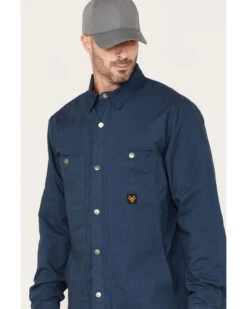 Hawx Men's Weathered Ripstop Snap Shirt Jacket 9 Hawx Men's Weathered Ripstop Snap Shirt Jacket -StyleHub Shop 2000373743 401 P2