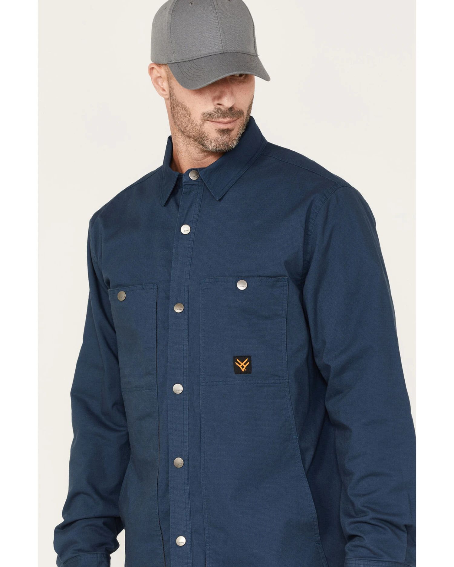 Hawx Men's Weathered Ripstop Snap Shirt Jacket 6 Hawx Men's Weathered Ripstop Snap Shirt Jacket - Image 4