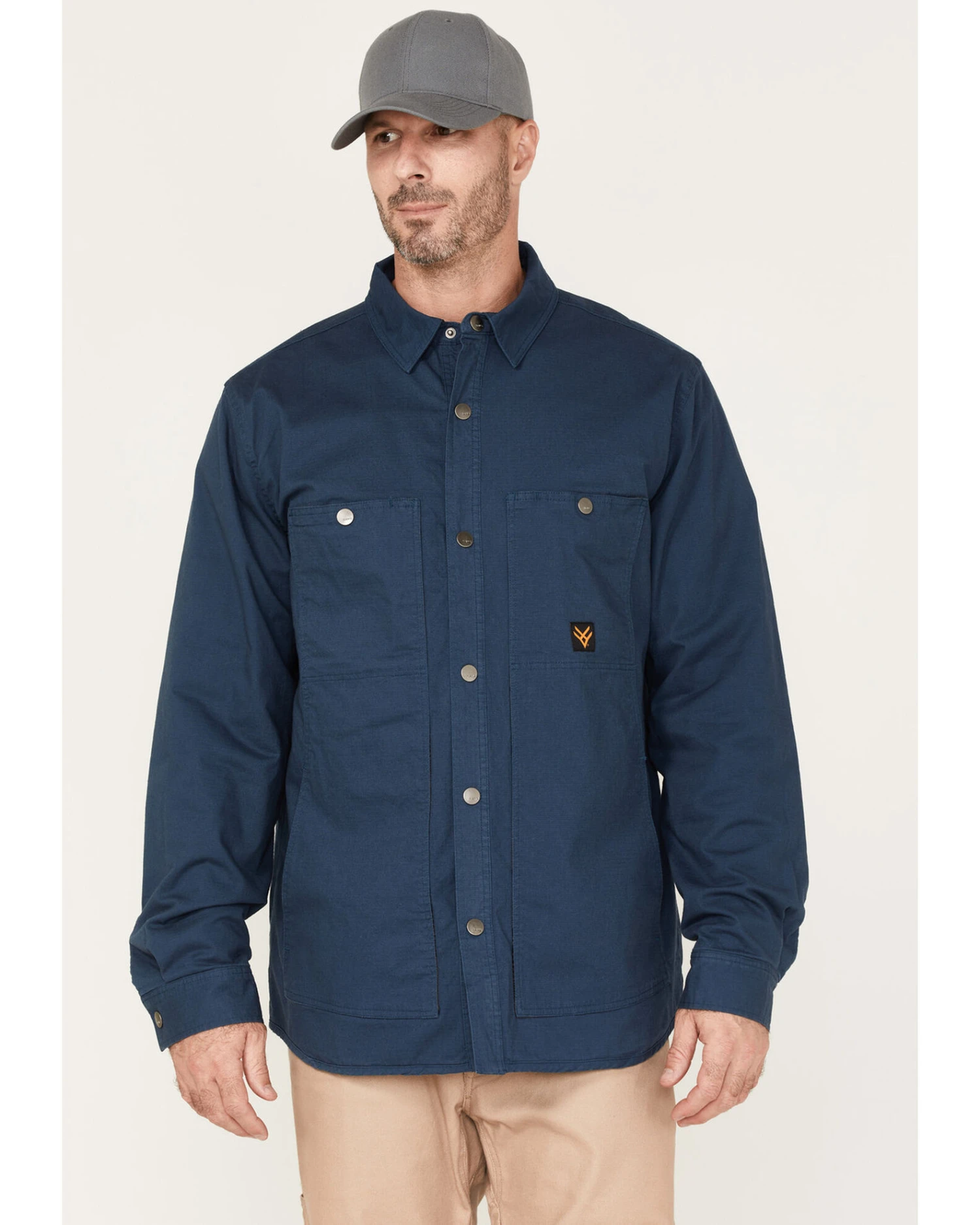 Hawx Men's Weathered Ripstop Snap Shirt Jacket - Big & Tall 3 Hawx Men's Weathered Ripstop Snap Shirt Jacket - Big & Tall