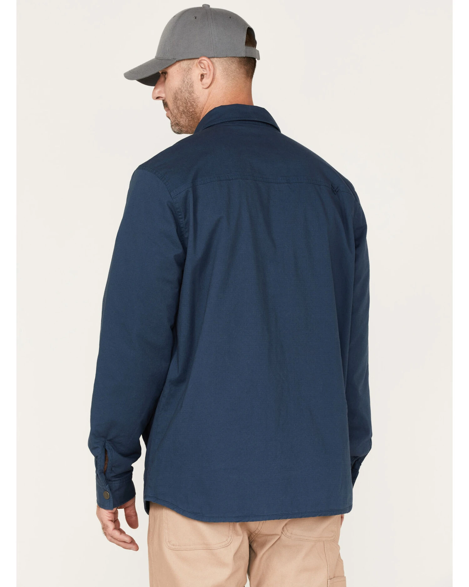 Hawx Men's Weathered Ripstop Snap Shirt Jacket - Big & Tall 5 Hawx Men's Weathered Ripstop Snap Shirt Jacket - Big & Tall - Image 3