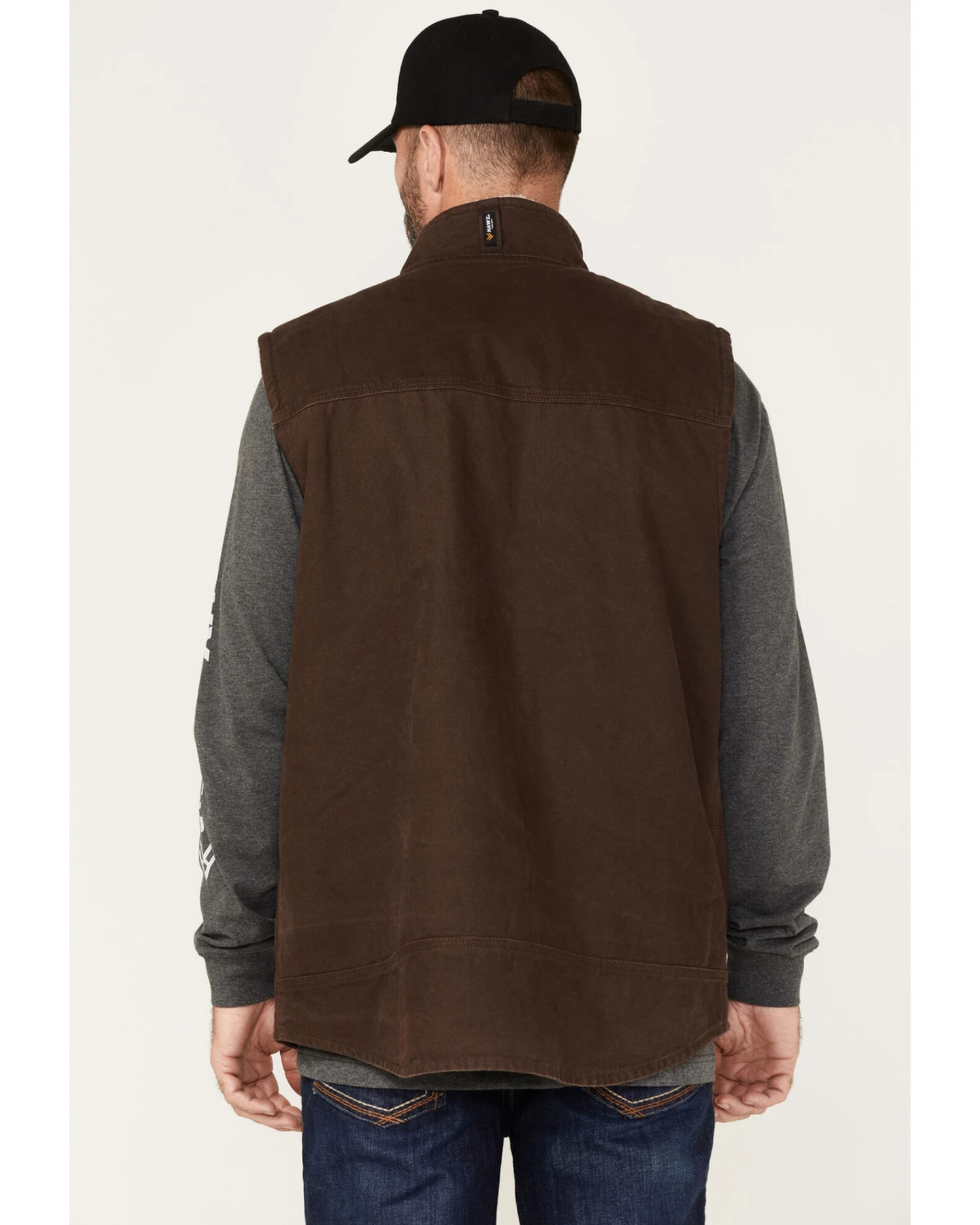 Hawx Men's Weathered Sherpa Lined Work Vest 3 Hawx Men's Weathered Sherpa Lined Work Vest