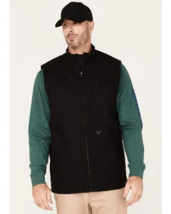 Front Page 62 Hawx Men's Canvas Zip-Front Insulated Work Vest