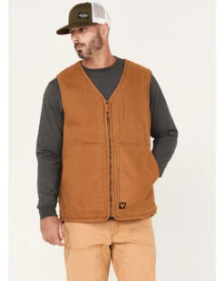 Hawx Men's Weathered Canvas Sherpa Lined Vest - Big 9 Hawx Men's Weathered Canvas Sherpa Lined Vest - Big -StyleHub Shop 2000373756 220 P1