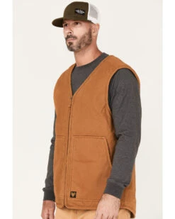 Hawx Men's Weathered Canvas Sherpa Lined Vest - Tall 8 Hawx Men's Weathered Canvas Sherpa Lined Vest - Tall -StyleHub Shop 2000373757 220 P2