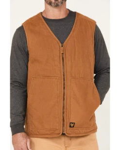 Hawx Men's Weathered Canvas Sherpa Lined Vest - Tall 9 Hawx Men's Weathered Canvas Sherpa Lined Vest - Tall -StyleHub Shop 2000373757 220 P3