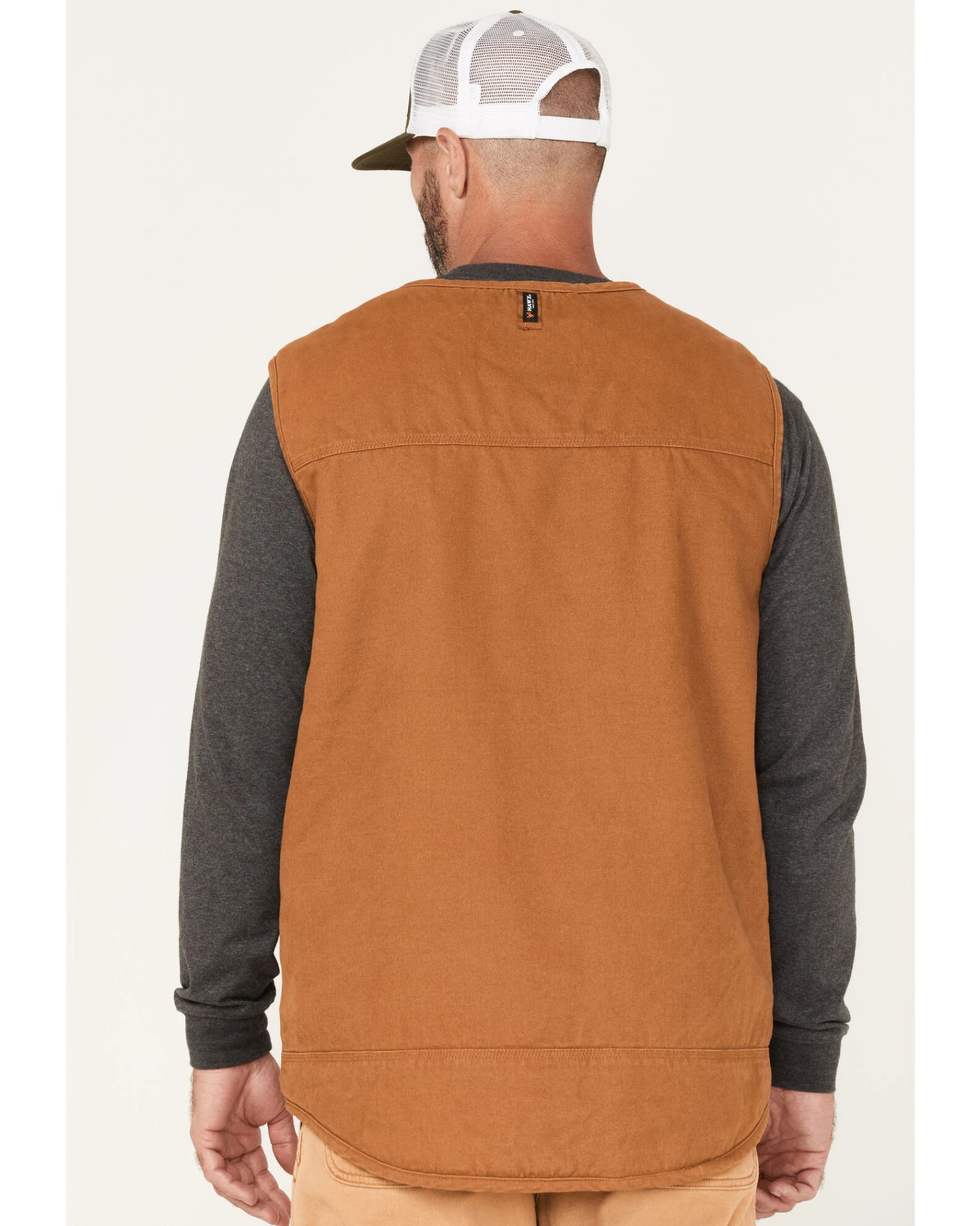 Hawx Men's Weathered Canvas Sherpa Lined Vest - Tall 3 Hawx Men's Weathered Canvas Sherpa Lined Vest - Tall