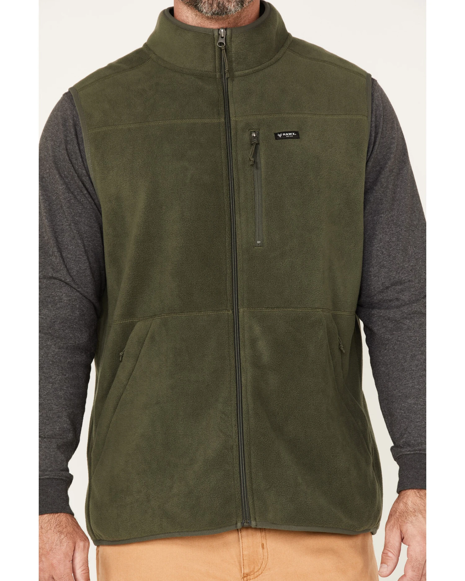 Hawx Men's Fleece Zip Vest 6 Hawx Men's Fleece Zip Vest - Image 4