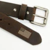 Hawx Men's Brown Flag Tip Casual Leather Belt -StyleHub Shop 2000374063 200 P1