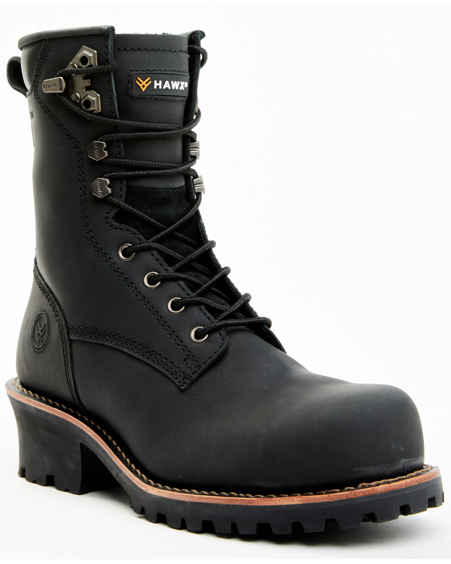 Hawx Men's 8" Logger Work Boots - Composite Toe 5 Hawx Men's 8" Logger Work Boots - Composite Toe - Image 3