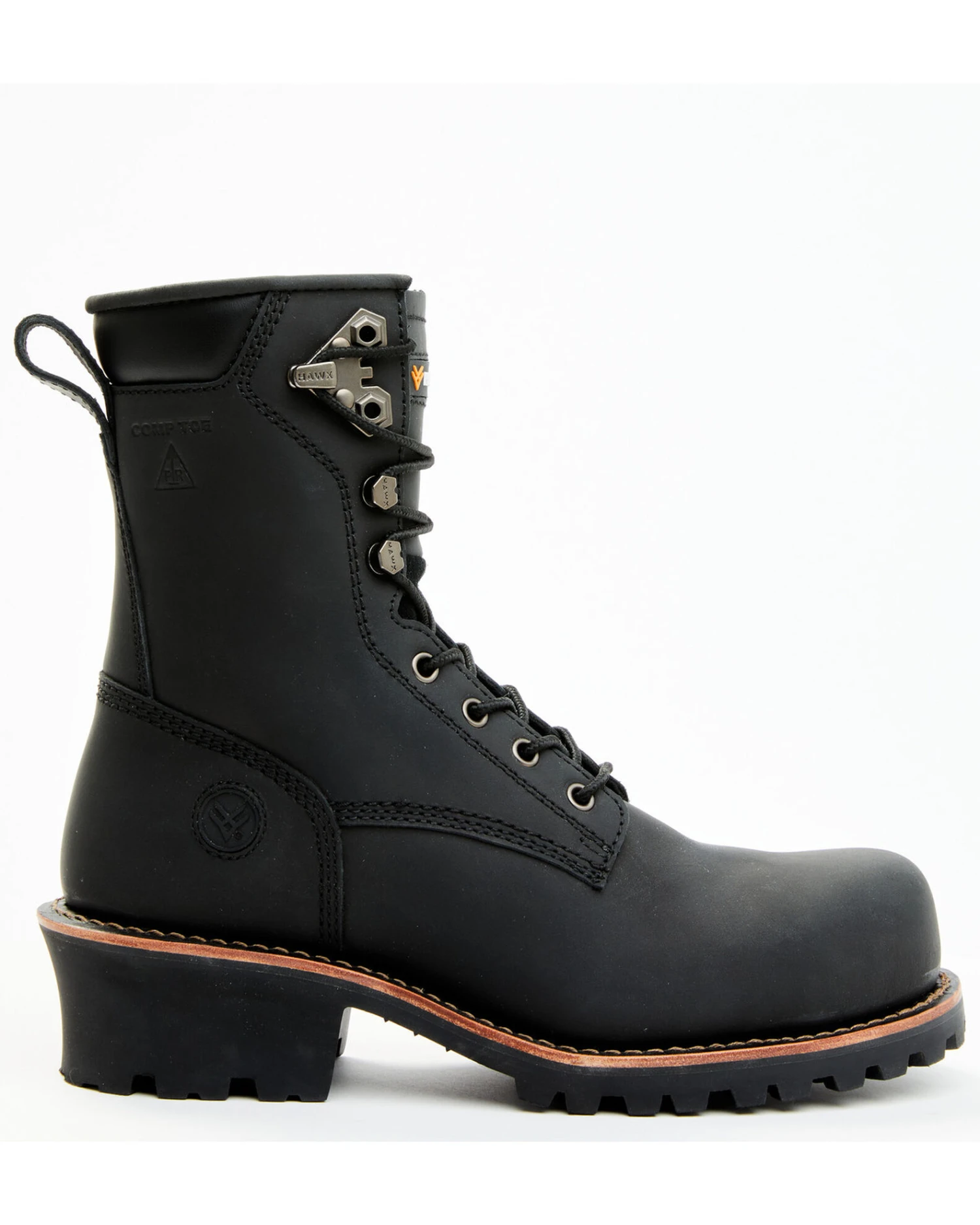 Hawx Men's 8" Logger Work Boots - Composite Toe 6 Hawx Men's 8" Logger Work Boots - Composite Toe - Image 4