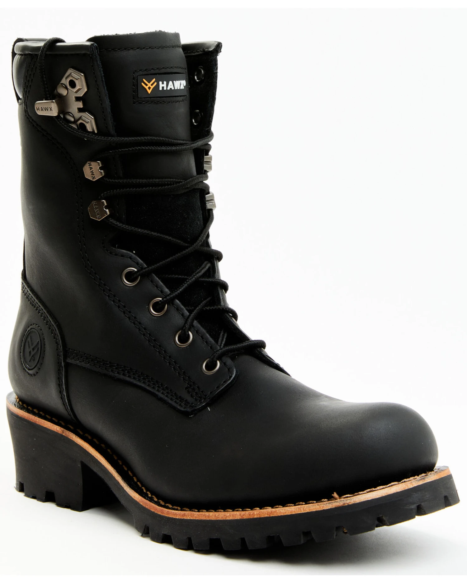 Hawx Men's 8" Logger Work Boots - Soft Toe 5 Hawx Men's 8" Logger Work Boots - Soft Toe - Image 3