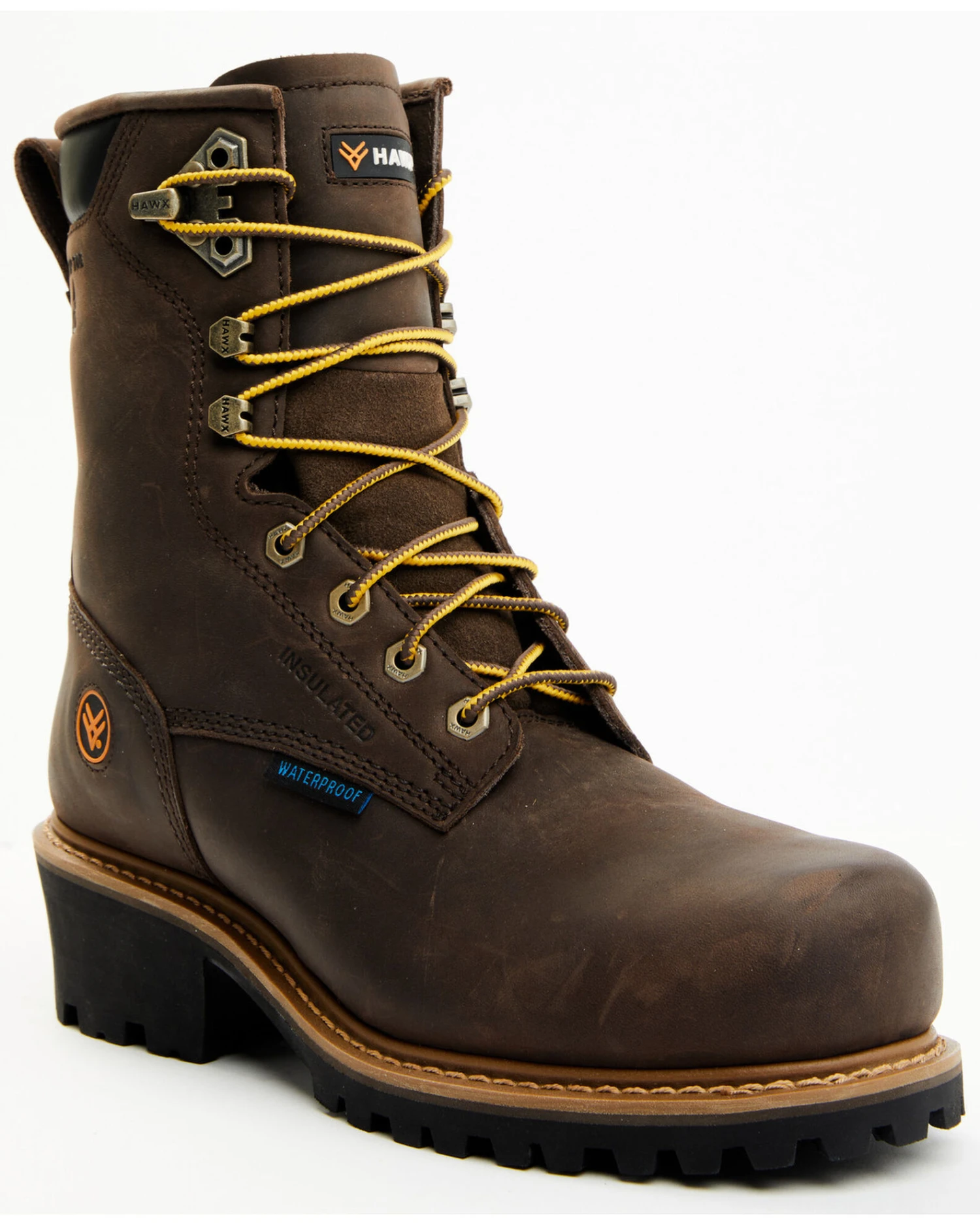 Hawx Men's Waterproof Insulated Logger Work Boots - Composite Toe 9 Hawx Men's Waterproof Insulated Logger Work Boots - Composite Toe - Image 7