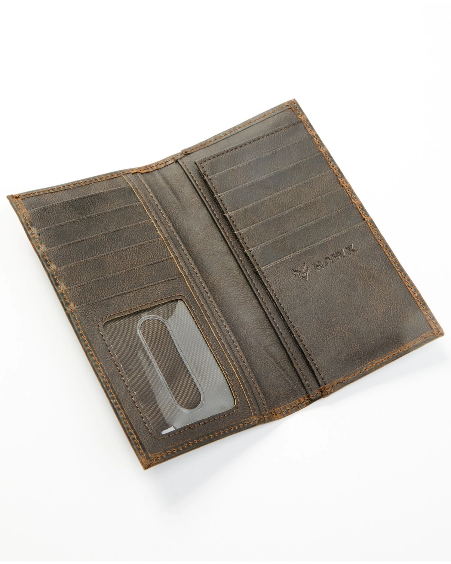 Hawx Men's Leather Logo Rodeo Wallet 4 Hawx Men's Leather Logo Rodeo Wallet - Image 2